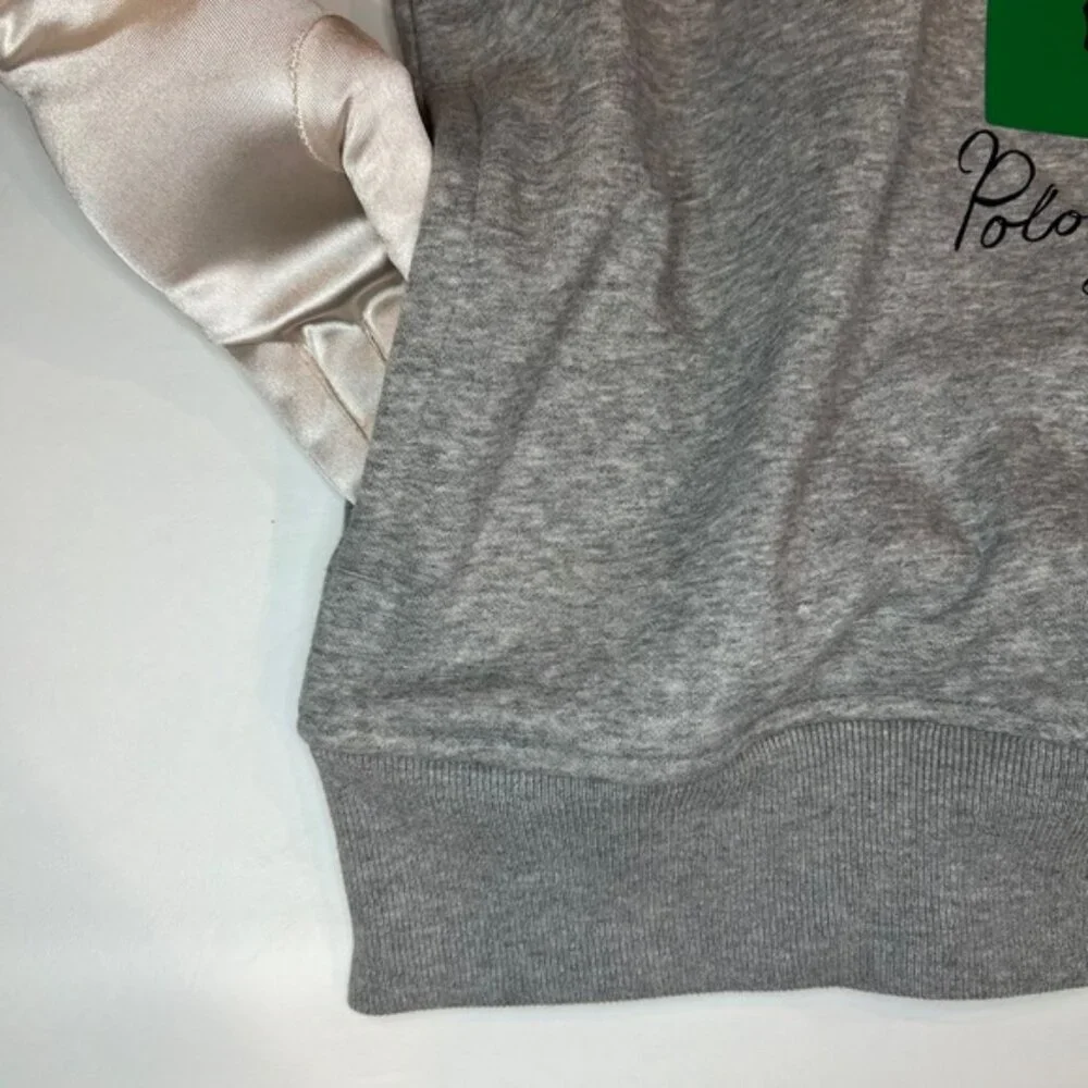 NWT POLO RALPH LAUREN Big Pony Green‎ Box Fleece Pullover Hoodie w Pockets Sz M